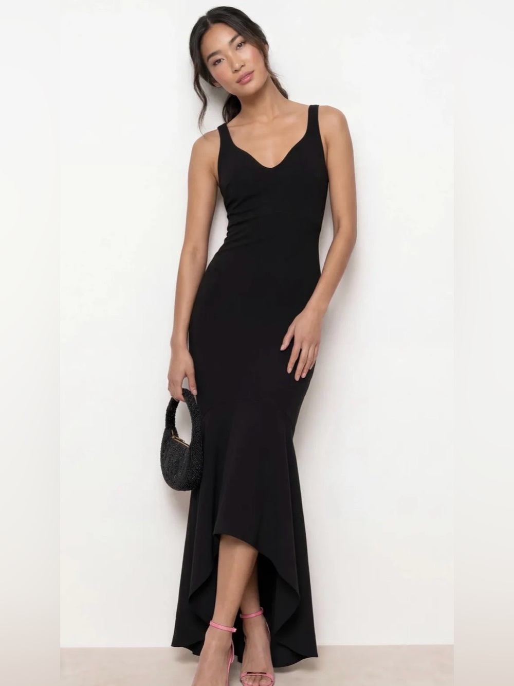 Cinq a Sept Black Sade Gown Size 6